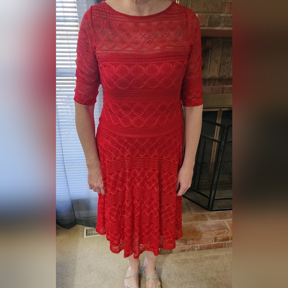 Red formal dress